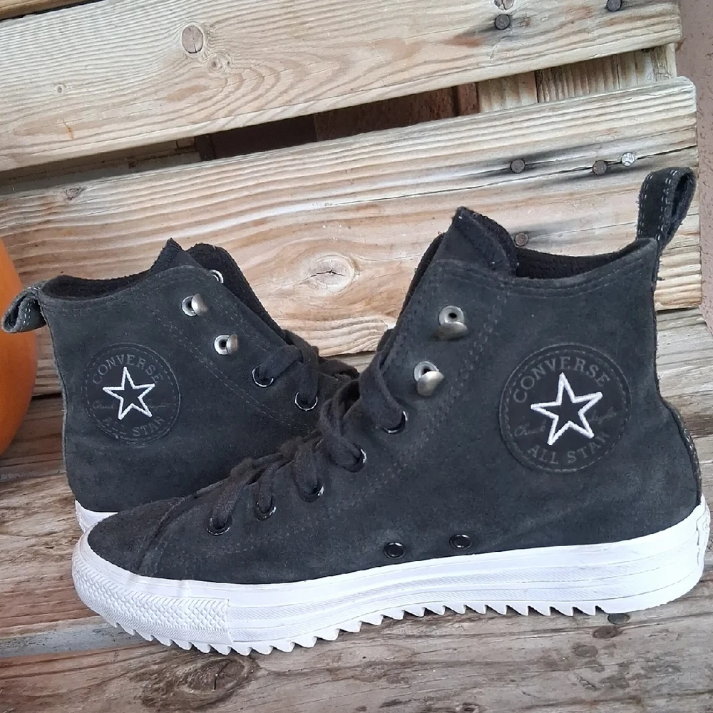 Converse Charcoal High-Top Sneakers - Picture 11 of 14